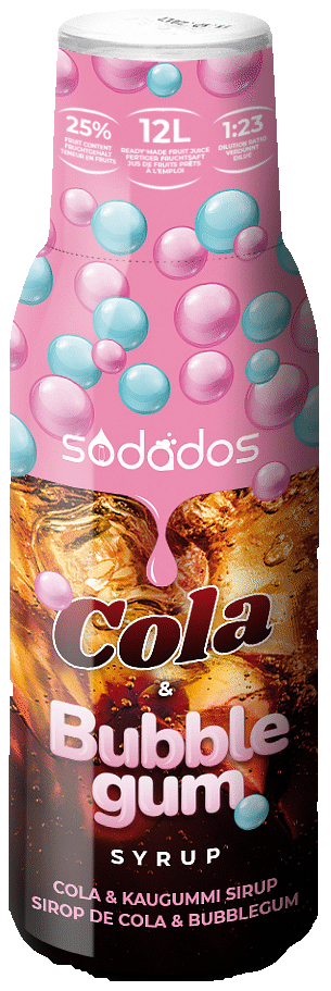 sodados Sirup Cola & Bubblegum für Wassersprudler